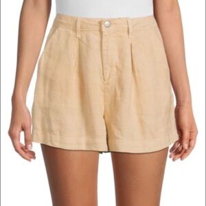 LAGENCE zahari linen shorts SZ 28